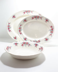 1930-1960 Set Of Royal Tudor Ware Barker Brothers Serving Platters & Bowl – Blossom Time Pattern