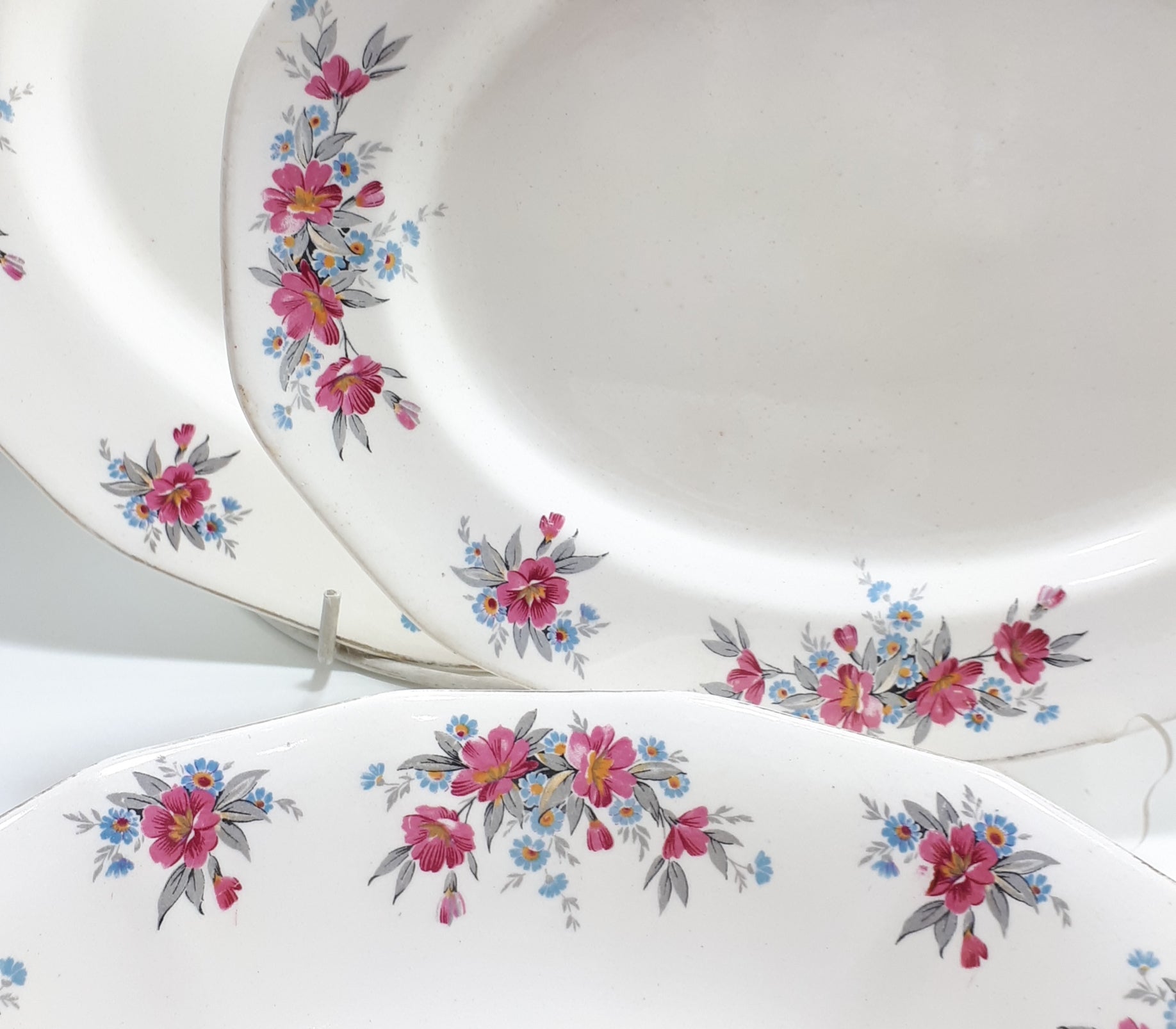 1930-1960 Set Of Royal Tudor Ware Barker Brothers Serving Platters & Bowl – Blossom Time Pattern