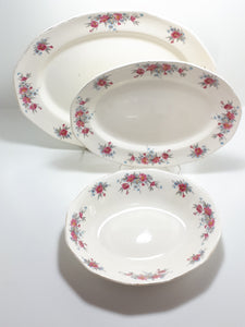 1930-1960 Set Of Royal Tudor Ware Barker Brothers Serving Platters & Bowl – Blossom Time Pattern