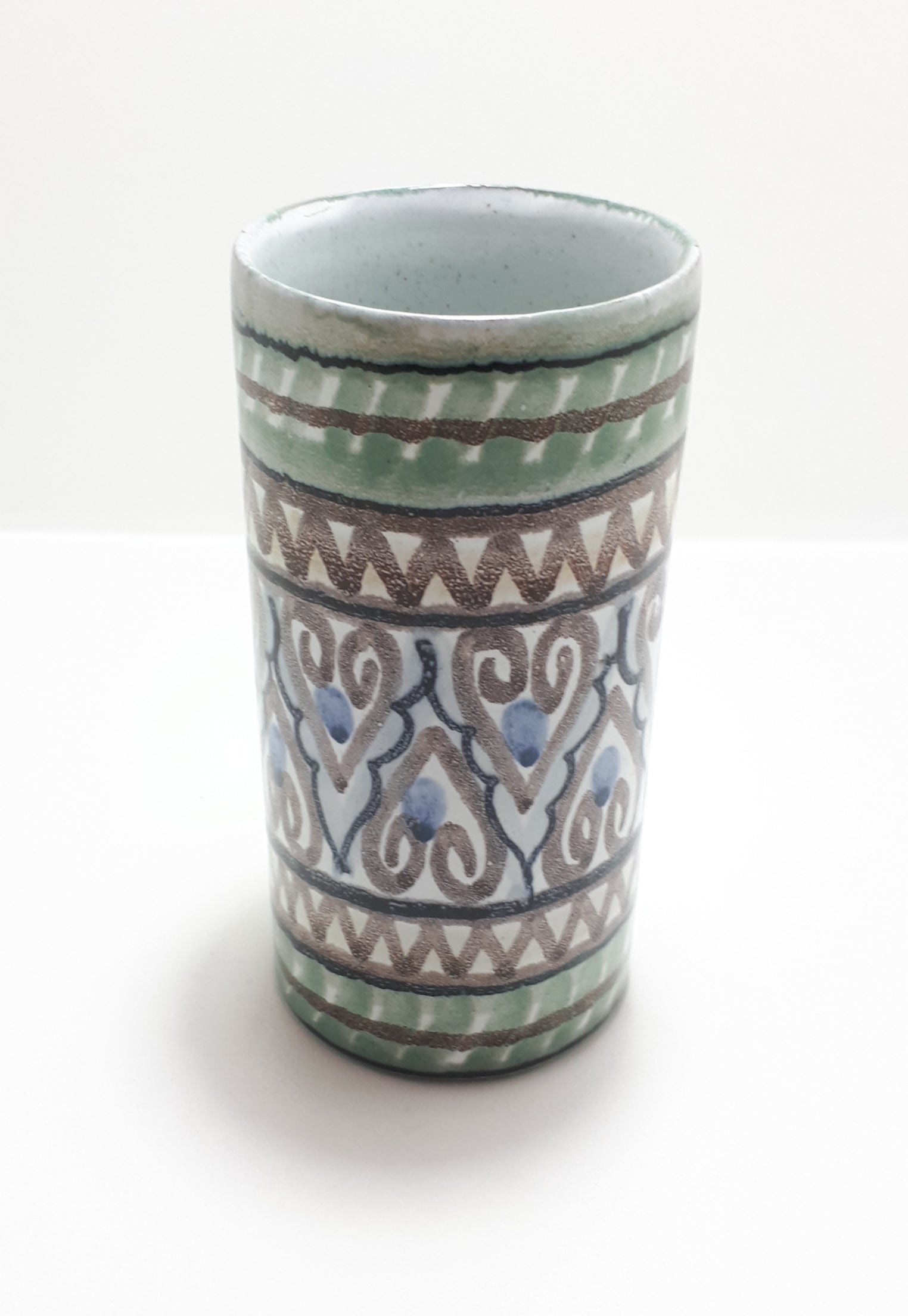“The Old Jar Pottery” South African Art Pottery Vase – Hand Thrown & Decorated
