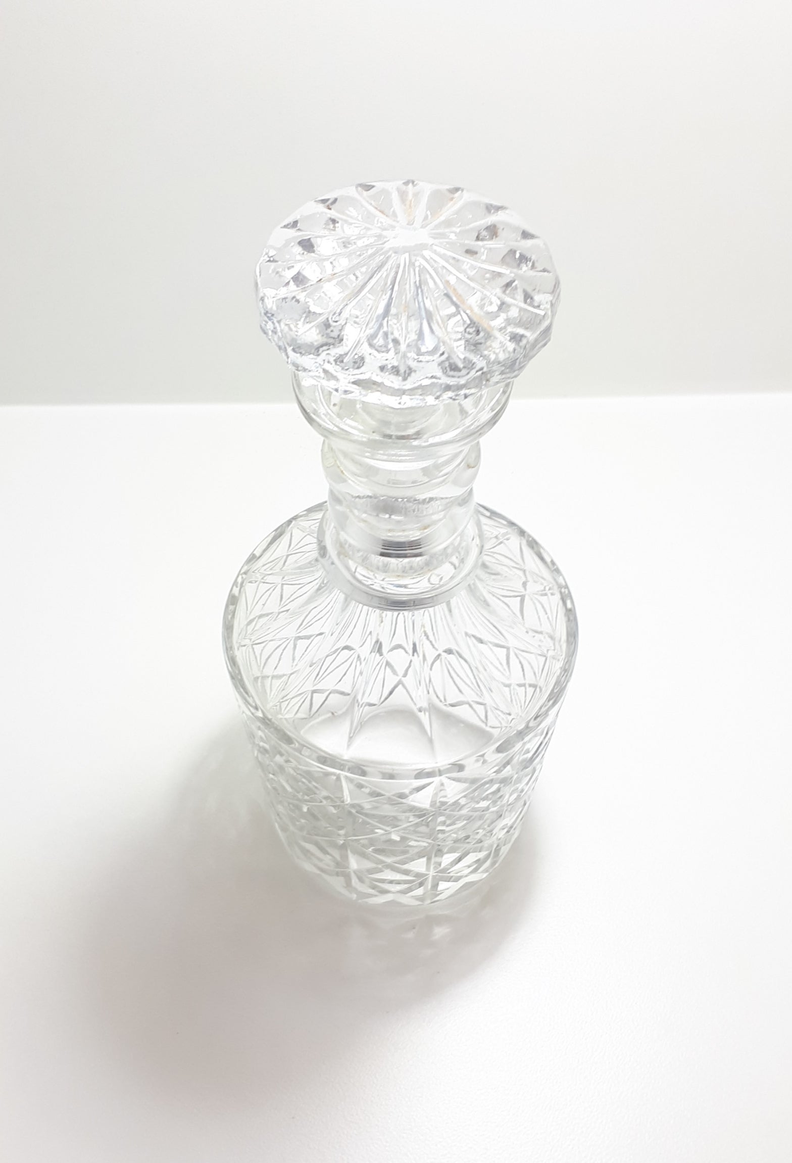 Large Vintage Lead Crystal Whiskey Decanter in Classical Stuart Decanter Style