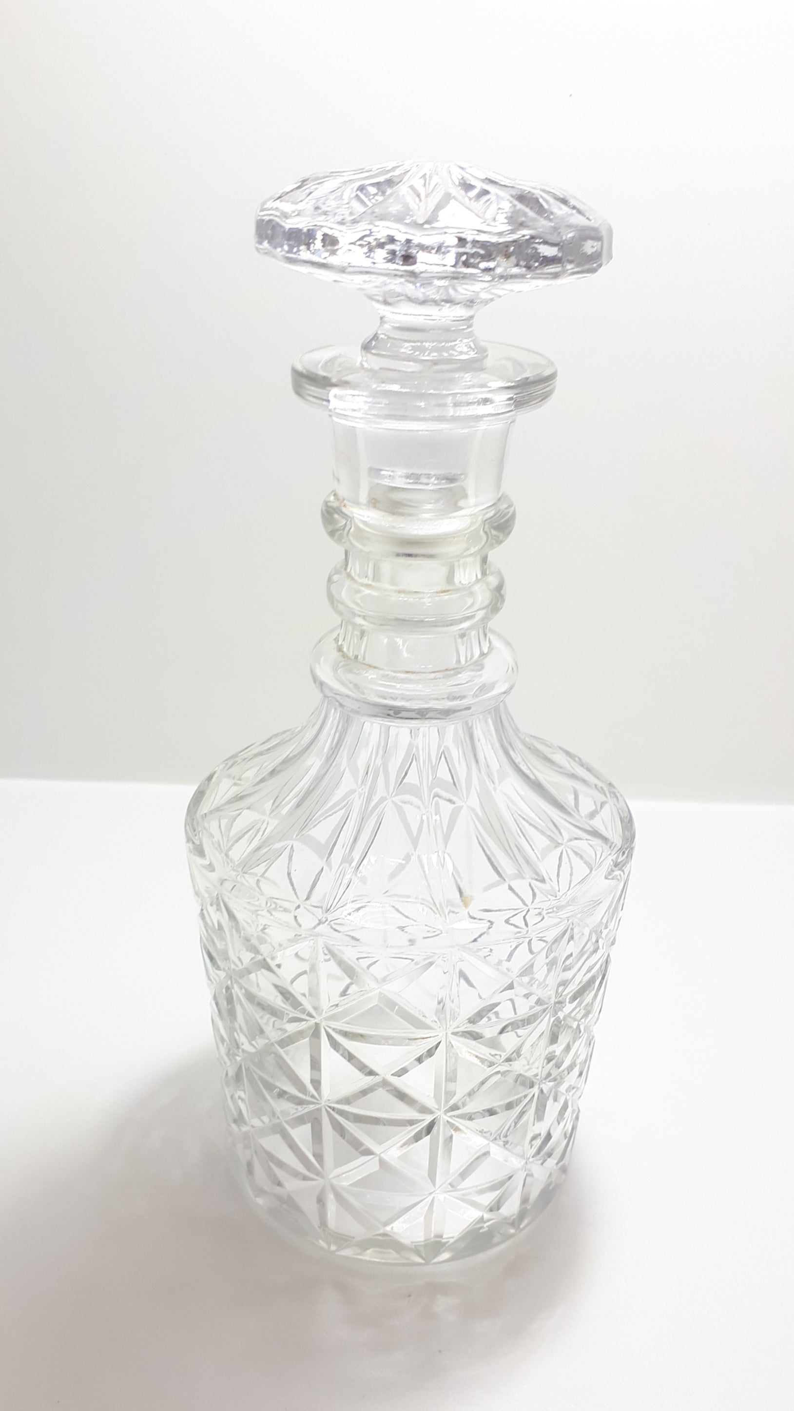 Large Vintage Lead Crystal Whiskey Decanter in Classical Stuart Decanter Style