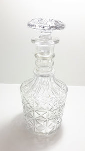 Large Vintage Lead Crystal Whiskey Decanter in Classical Stuart Decanter Style