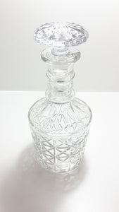 Large Vintage Lead Crystal Whiskey Decanter in Classical Stuart Decanter Style
