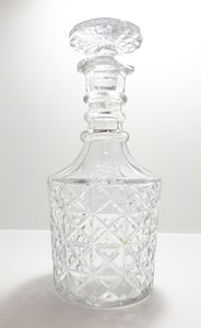 Large Vintage Lead Crystal Whiskey Decanter in Classical Stuart Decanter Style