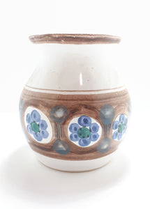 Hand Thrown & Hand Decorated (Underglaze) Studio Art Pottery Decorative Medium Sized Vase