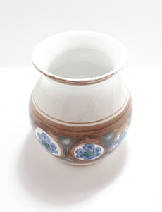 Hand Thrown & Hand Decorated (Underglaze) Studio Art Pottery Decorative Medium Sized Vase