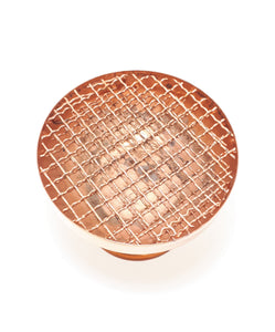 1950 – 1960’s Solid Copper Vintage Rose Bowl With Double Grid & Pedestal Base