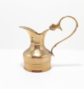 Small Solid Brass Pitcher