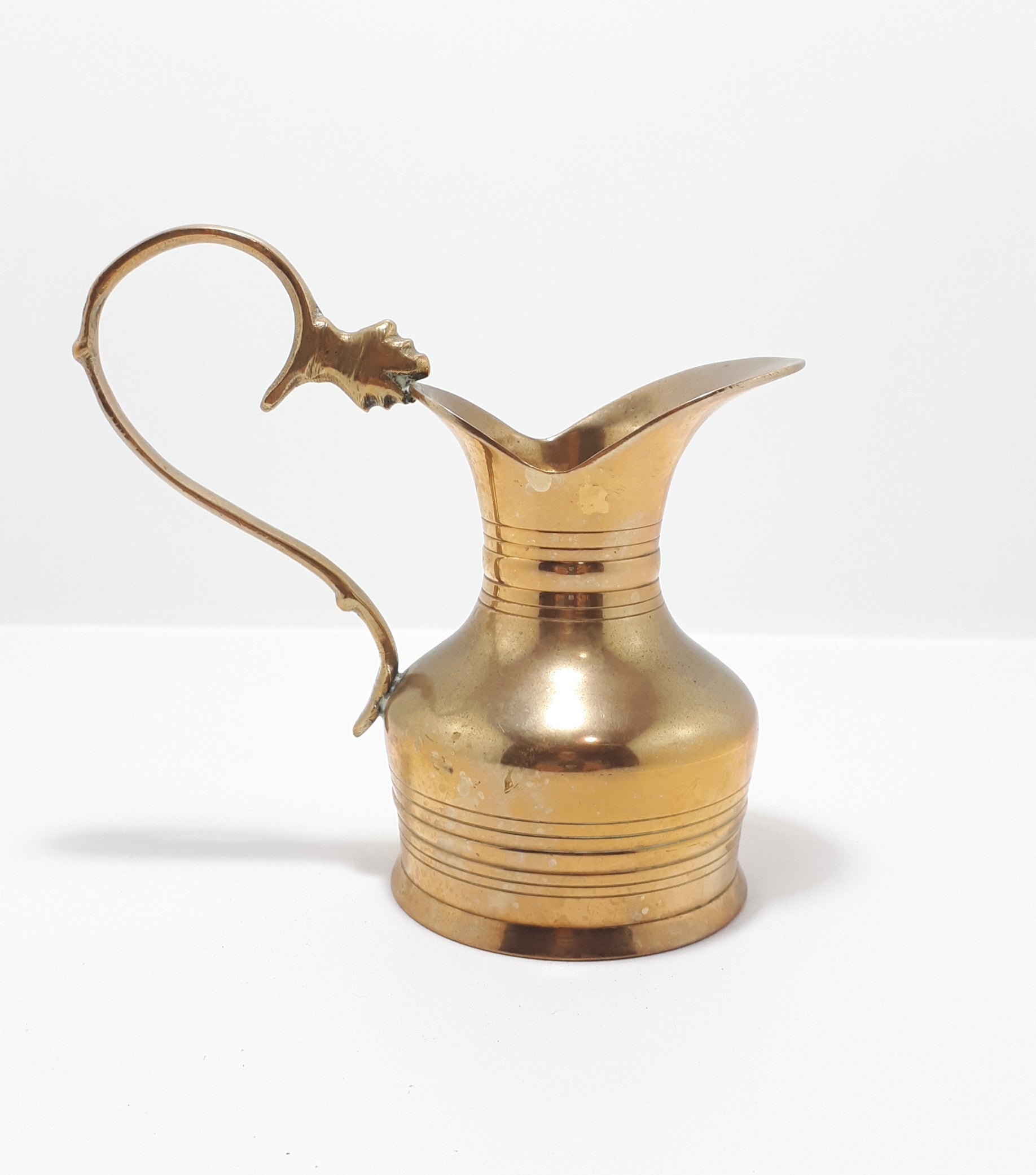 Small Solid Brass Pitcher