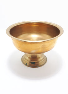 Solid Brass Pedestal Bowl