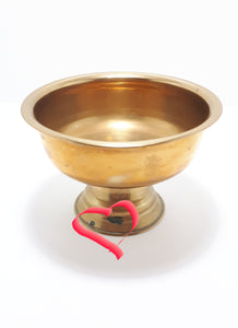 Solid Brass Pedestal Bowl