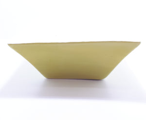 Large & Heavy Hand Decorated Under Glaze Ceramic Salad / Fruit Bowl – Pear Green