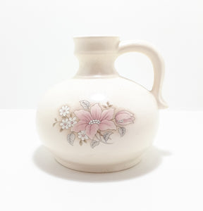 Pristine Condition Contemporary Ceramic Decorative Jug Vase – Wild Rose Pattern