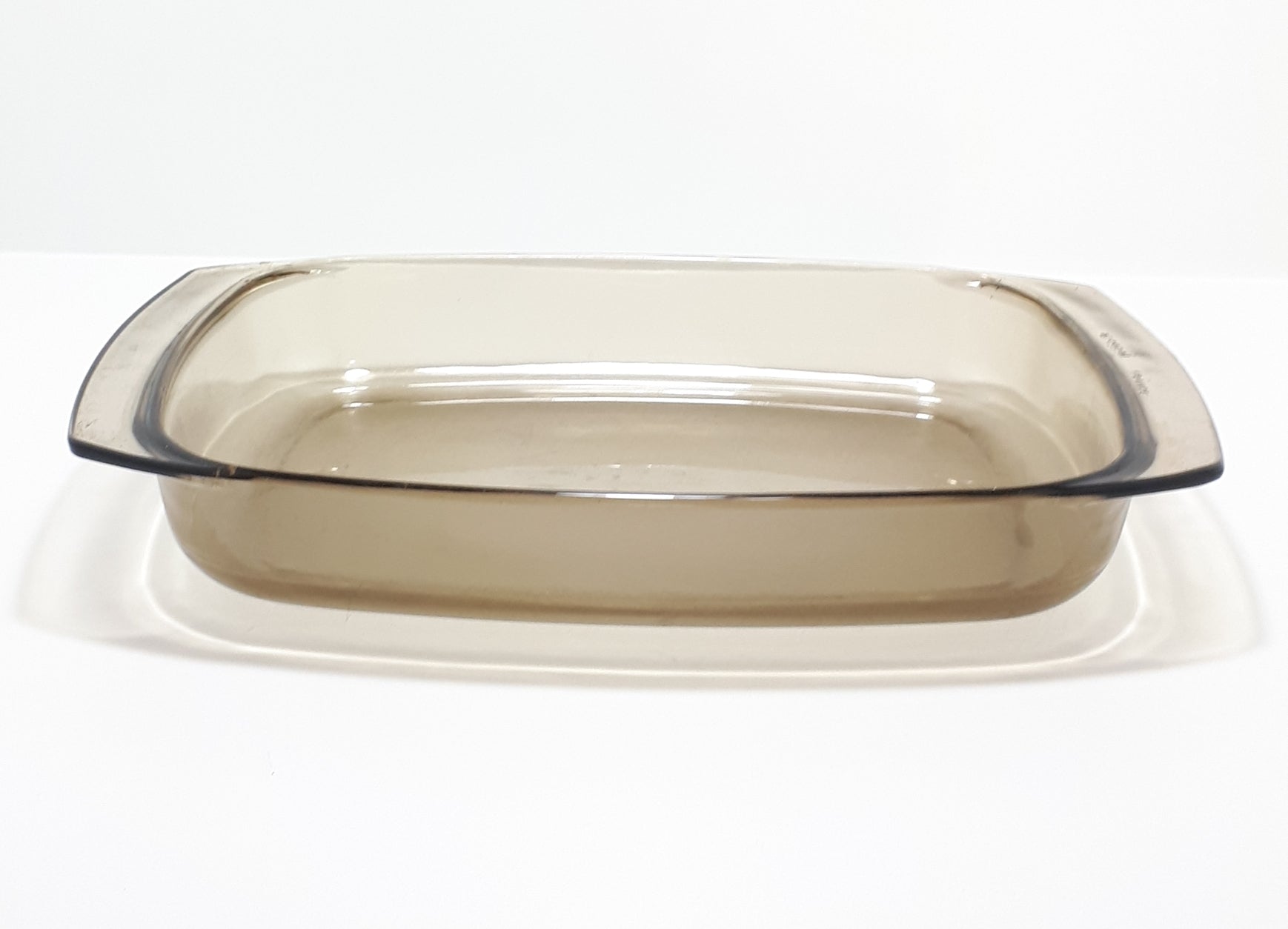 1970’s French Arcopal Smoked Glass Casserole / Baking Dish