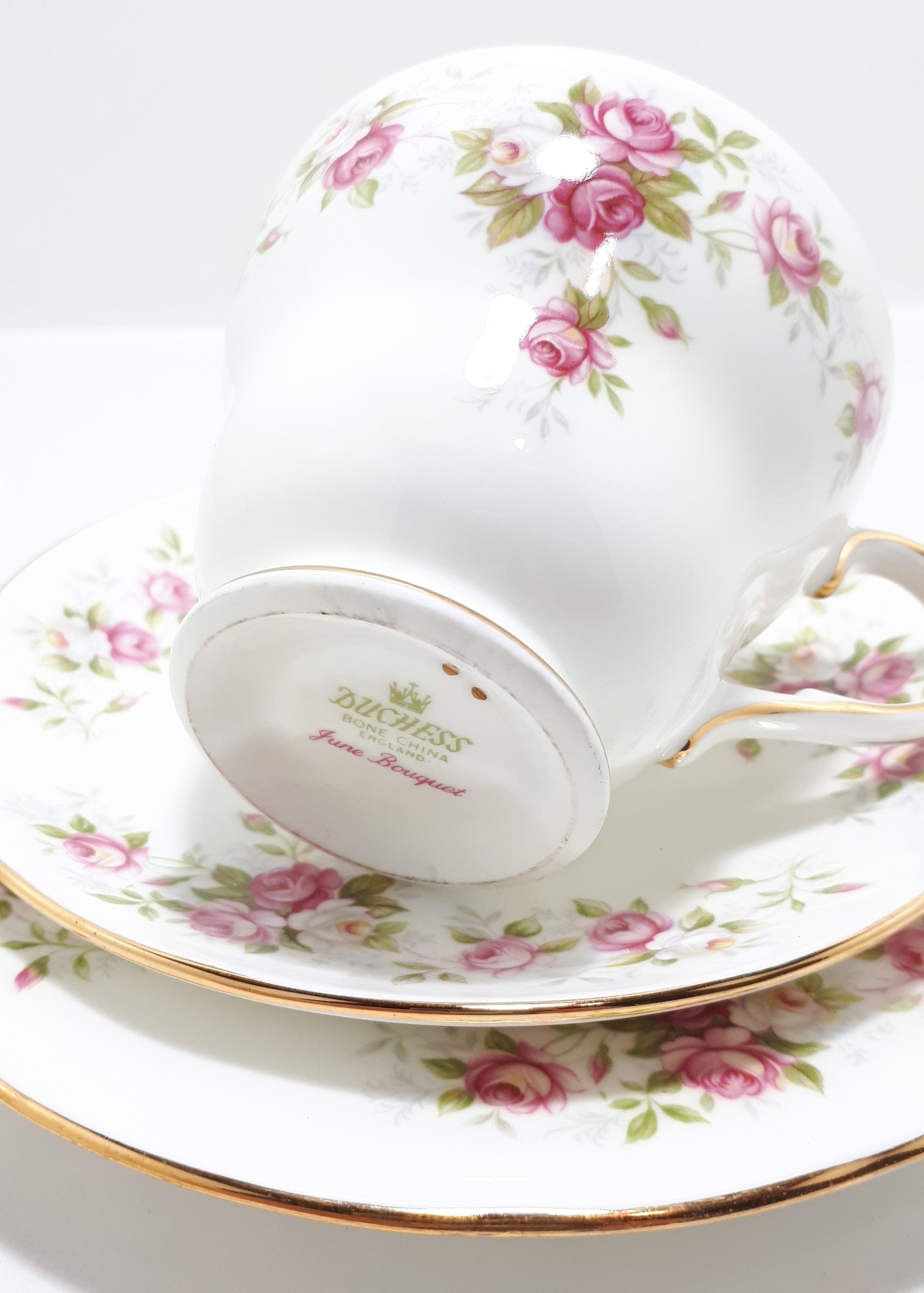 Duchess Bone China Tea Trio – June Bouquet