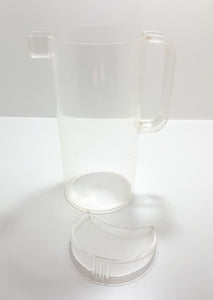 Clear Acrylic Water / Juice Jug With Removable Ice Lip / Lid – Approx 1.5 – 1.75 l Capacity