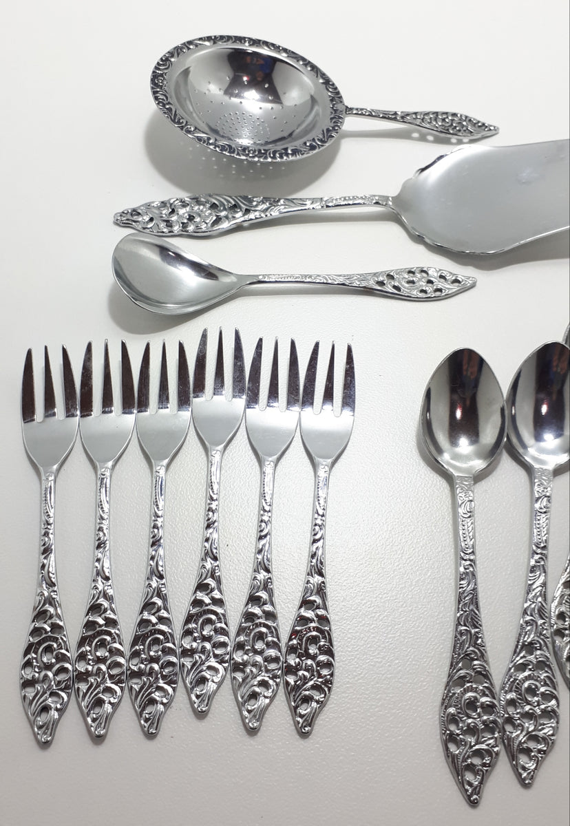 15 Piece Royal Dutch Silverworks’ Elwezetta Range Cutlery Set