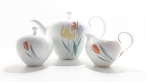 An Exquisite Find & Highly Collectable – Thomas (Rosenthal Germany) Eva Zeisel Tea Set – Tea Pot, Creamer & Sugar Bowl