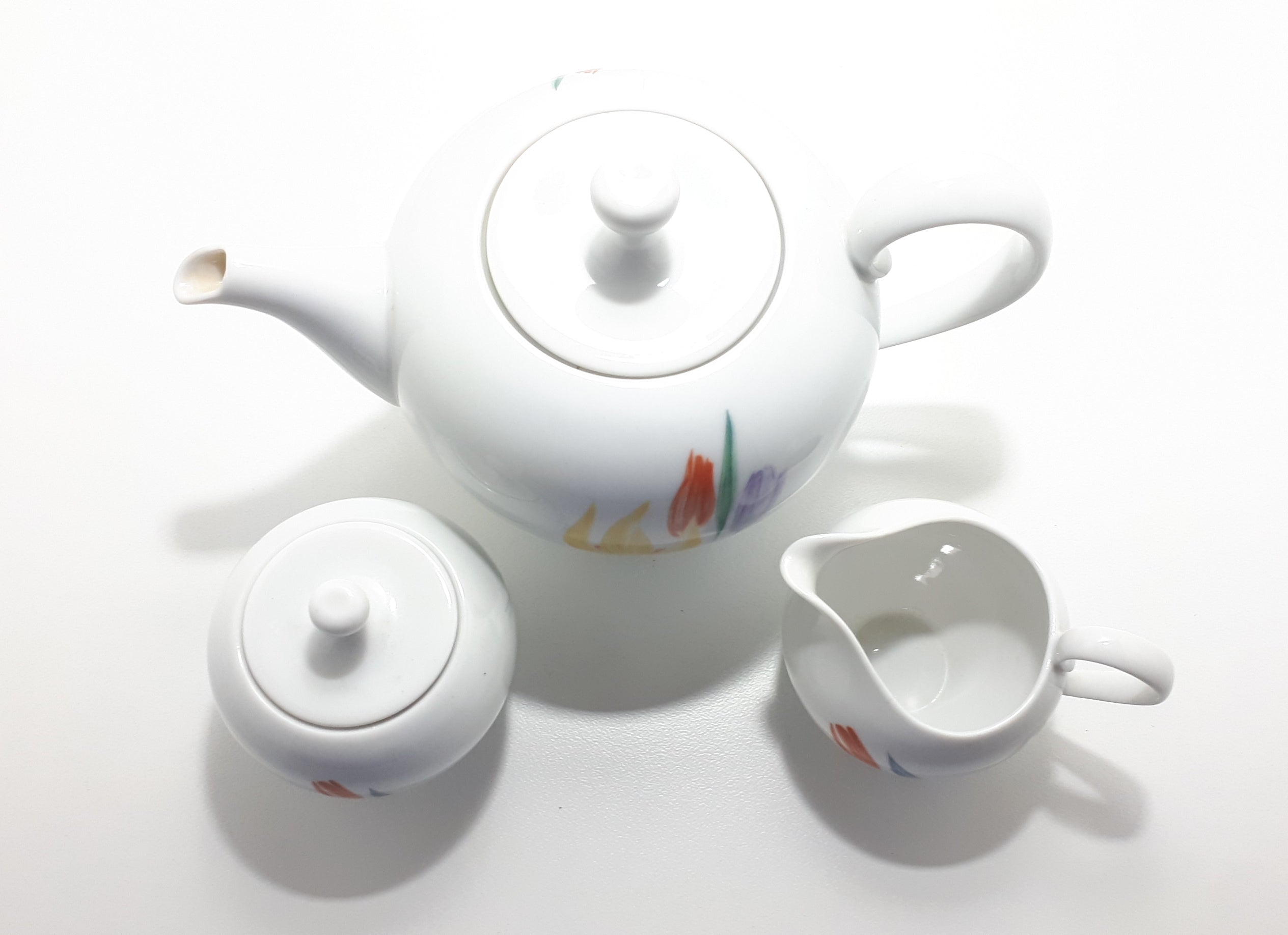An Exquisite Find & Highly Collectable – Thomas (Rosenthal Germany) Eva Zeisel Tea Set – Tea Pot, Creamer & Sugar Bowl