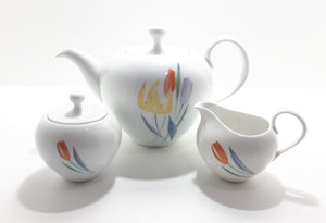 An Exquisite Find & Highly Collectable – Thomas (Rosenthal Germany) Eva Zeisel Tea Set – Tea Pot, Creamer & Sugar Bowl