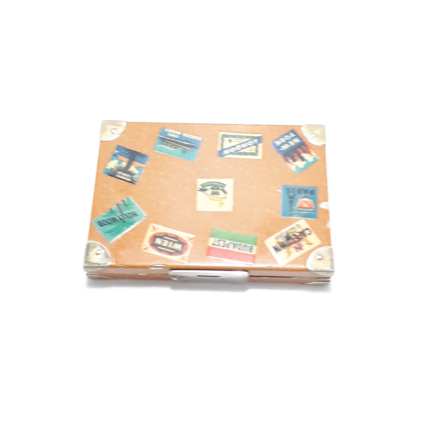 Collectable Vintage Austrian Flapjack Suitcase Ladies Compact
