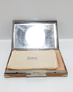 Collectable Vintage Austrian Flapjack Suitcase Ladies Compact
