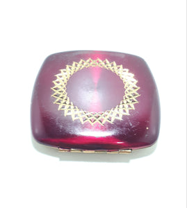 Collectable Brass & Acrylic Melissa Ladies Compact