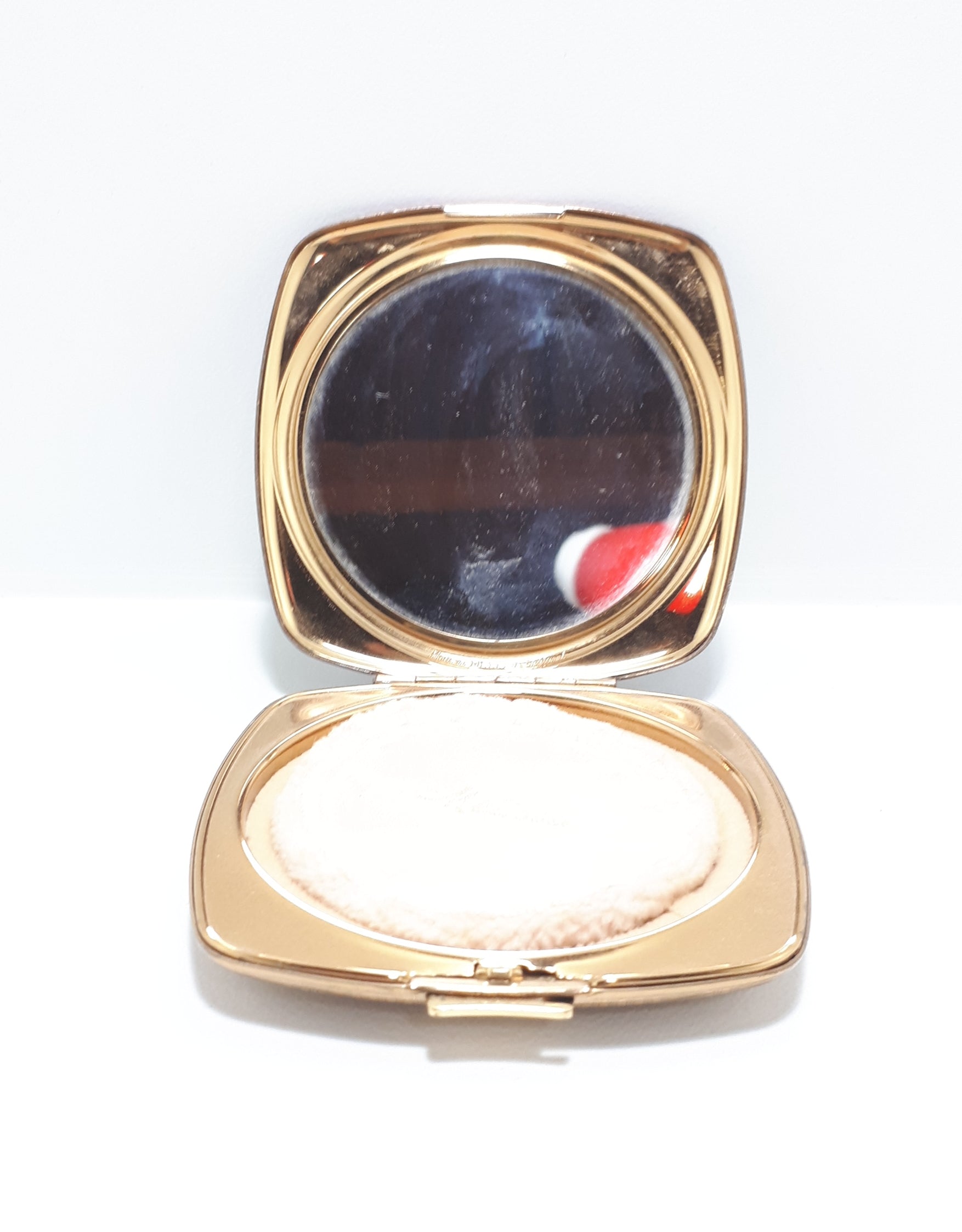 Collectable Brass & Acrylic Melissa Ladies Compact