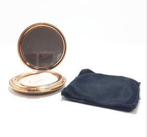 Collectable Brass Stratton Compact With Black Protective Textile Bag