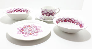 Retro 20 Piece Spanish Pontesa Porcelain Breakfast Set