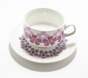 Retro Spanish Pontesa Porcelain Duo – Cup & Saucer