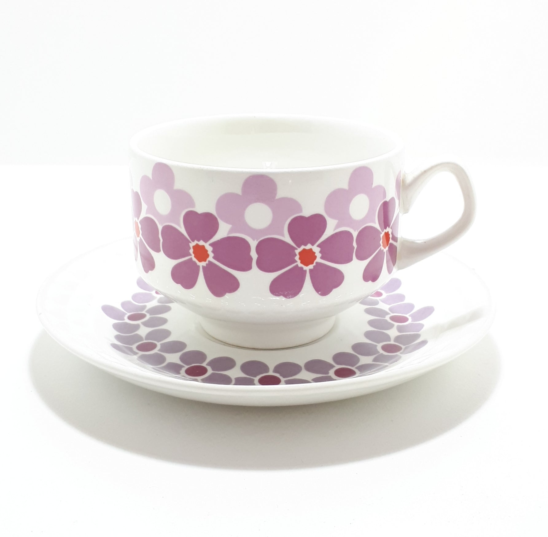 Retro Spanish Pontesa Porcelain Duo – Cup & Saucer