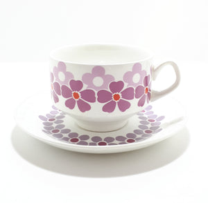 Retro Spanish Pontesa Porcelain Duo – Cup & Saucer
