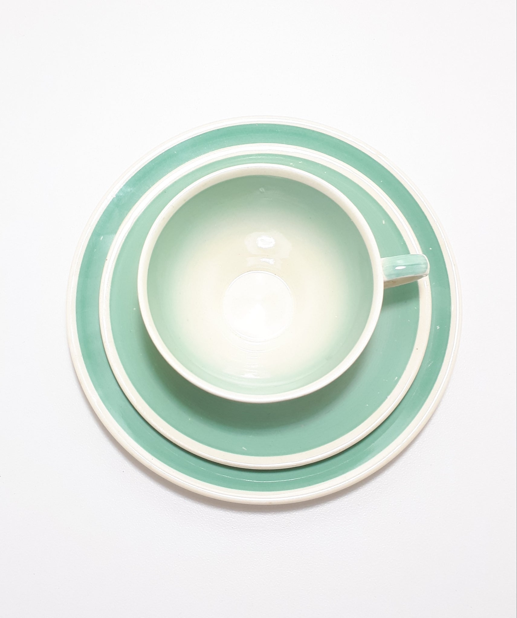 Susie Cooper Dresden Spray Breakfast Trio