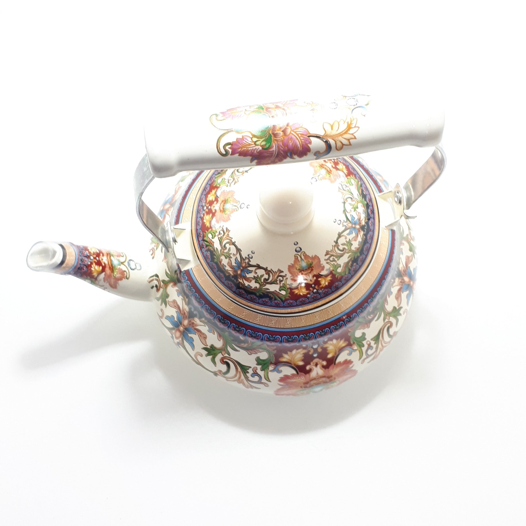 Contemporary Decorated Enamel Kettle – 2 litre Capacity