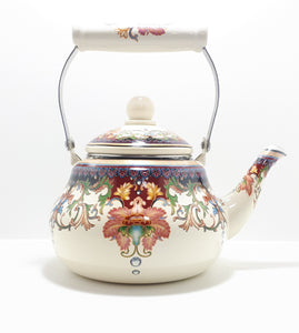 Contemporary Decorated Enamel Kettle – 2 litre Capacity