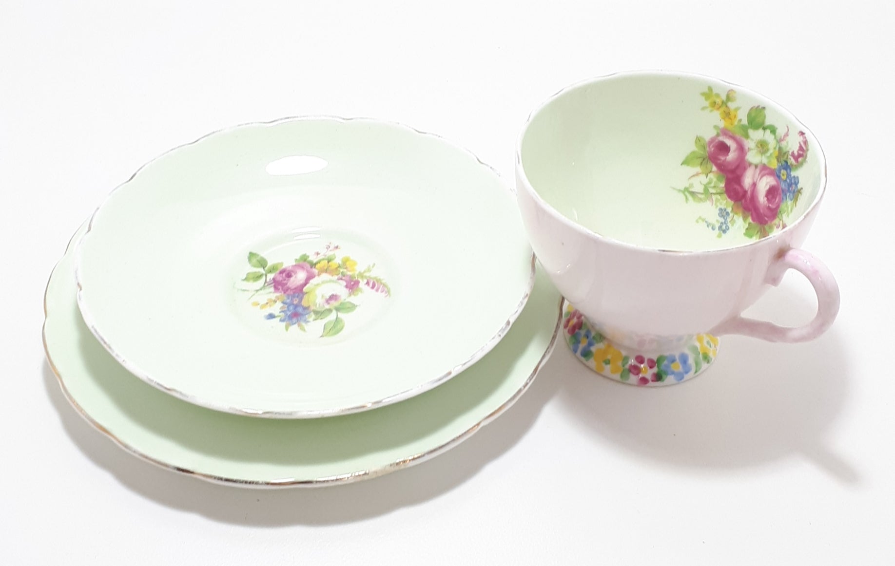 1930’s Foley Bone China Tea Trio - Pattern V2089