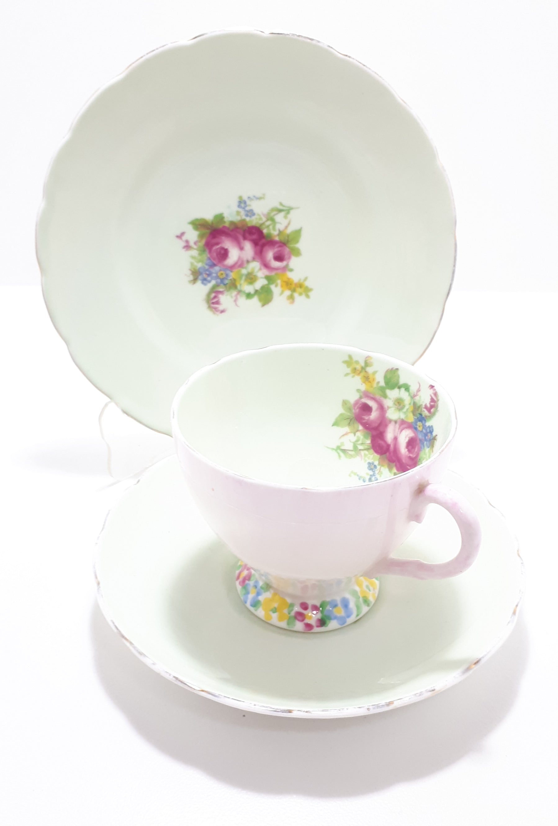 1930’s Foley Bone China Tea Trio - Pattern V2089