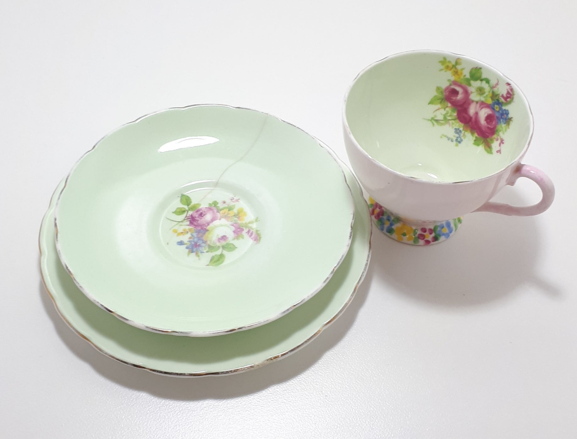 1930’s Foley Bone China Tea Trio - Pattern V2089