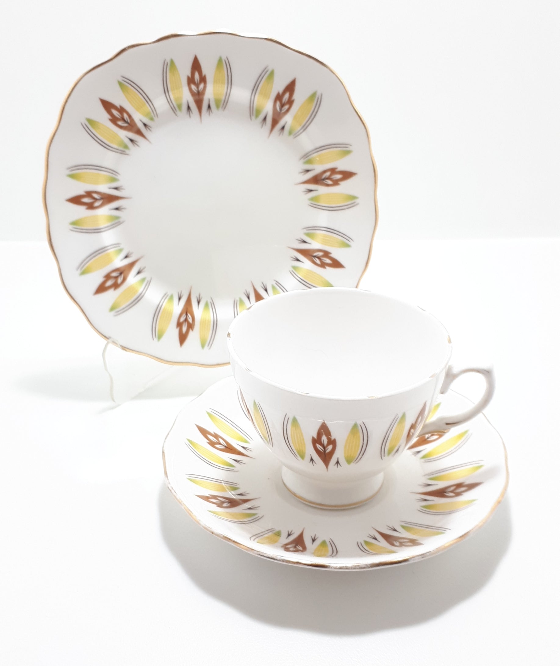 Colclough Bone China Tea Trio – Pattern 8197