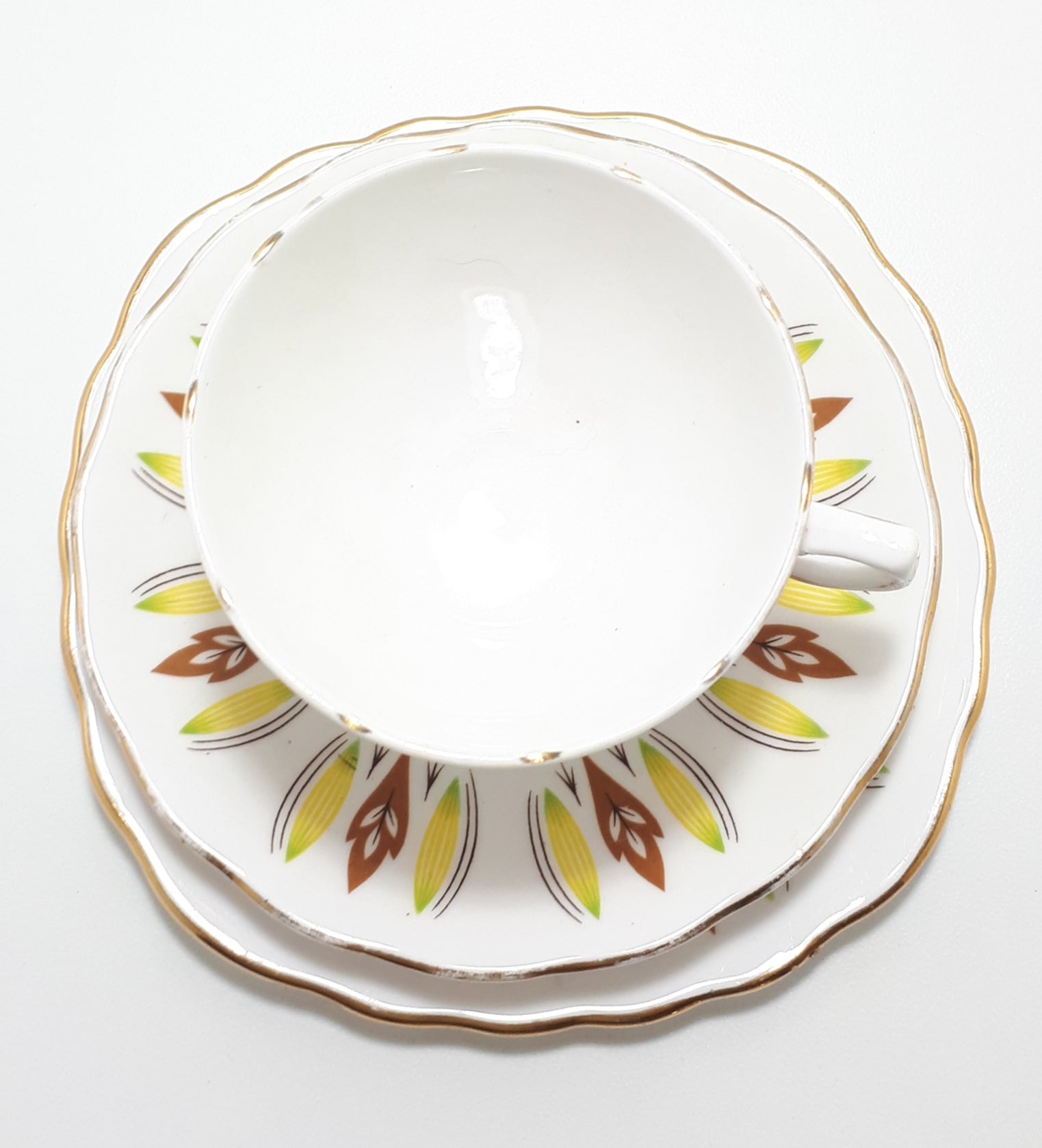 Colclough Bone China Tea Trio – Pattern 8197