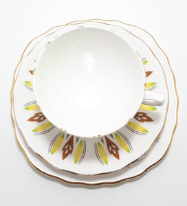 Colclough Bone China Tea Trio – Pattern 8197