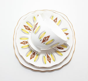 Colclough Bone China Tea Trio – Pattern 8197