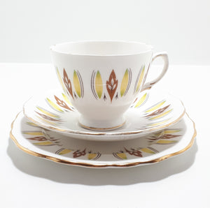 Colclough Bone China Tea Trio – Pattern 8197