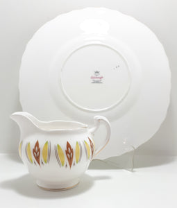 Colclough Bone China Biscuit Plate &amp; Creamer – Pattern 8197