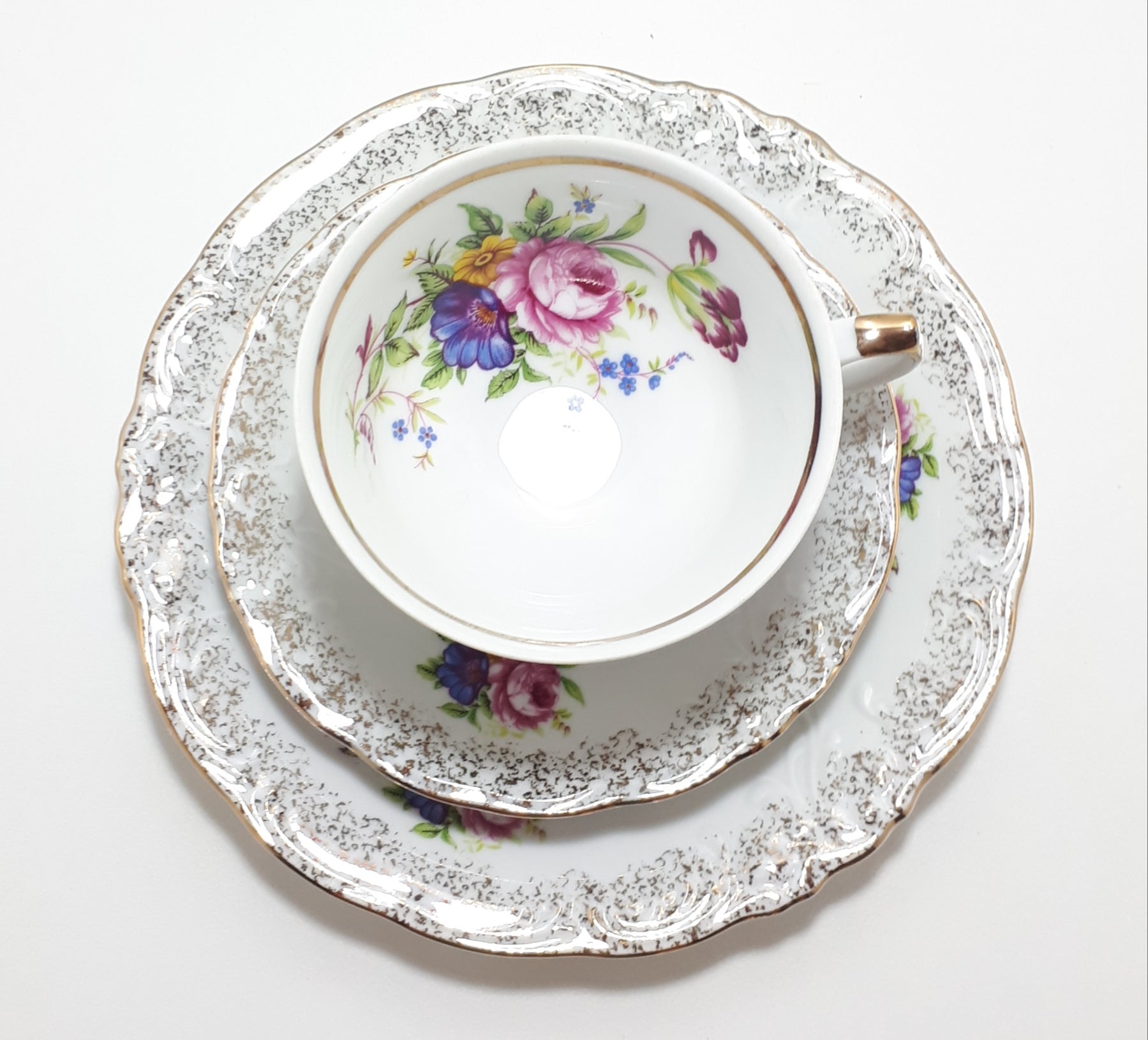 Exquisite Wawel (Made in Poland) Tea Trio