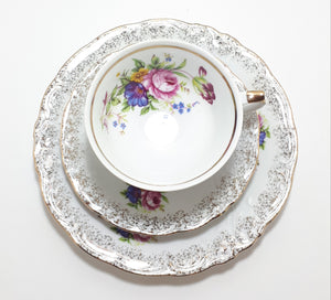 Exquisite Wawel (Made in Poland) Tea Trio