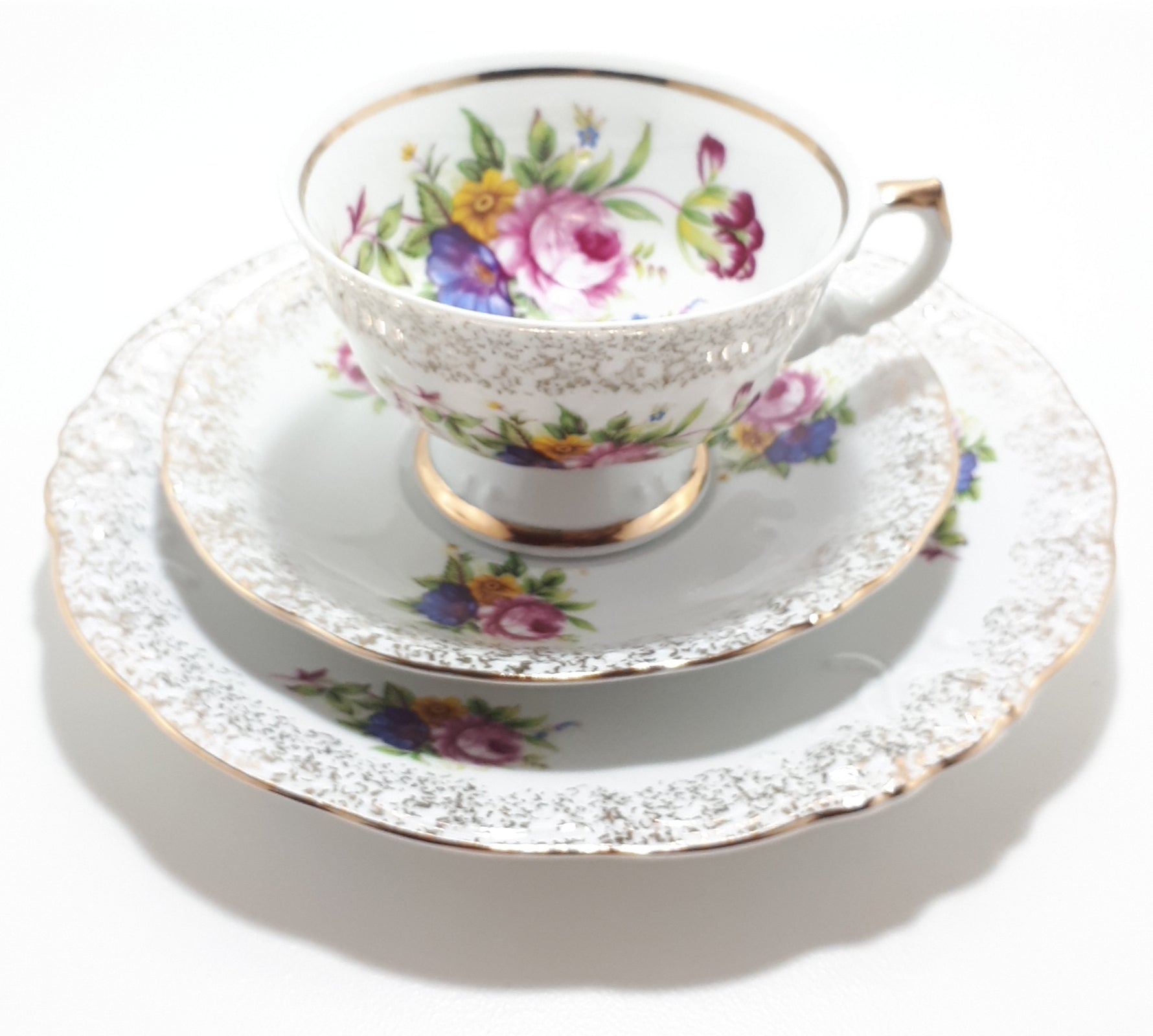 Exquisite Wawel (Made in Poland) Tea Trio