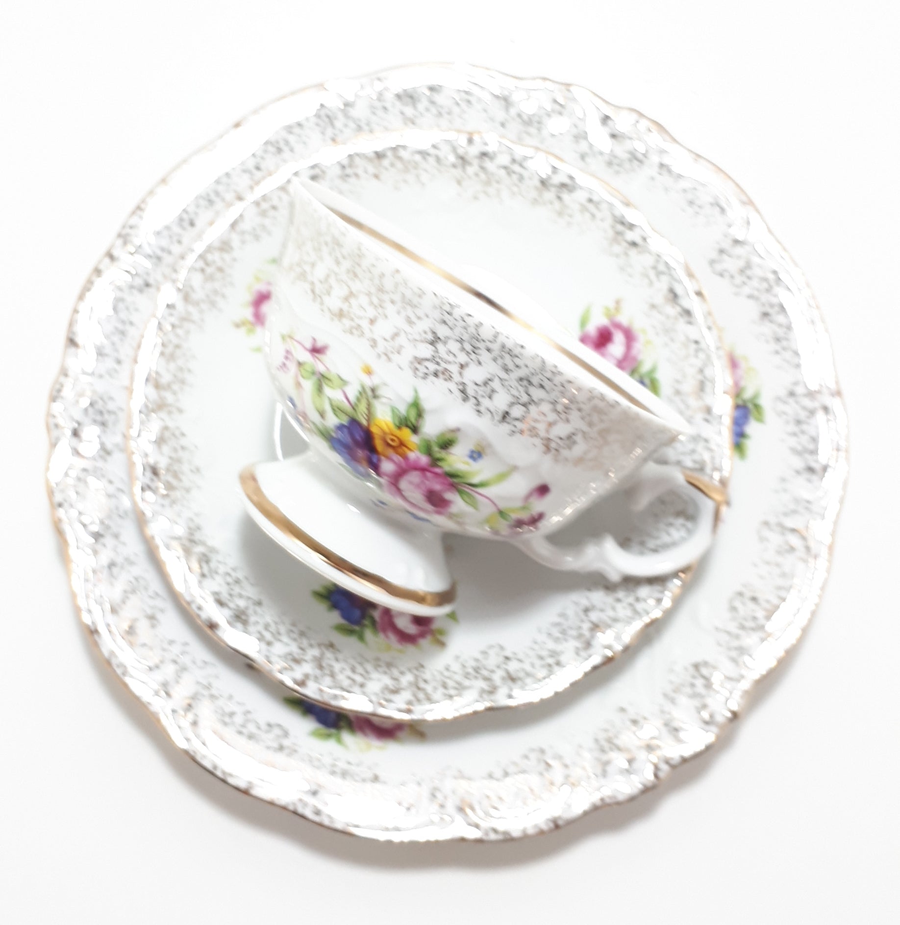 Exquisite Wawel (Made in Poland) Tea Trio